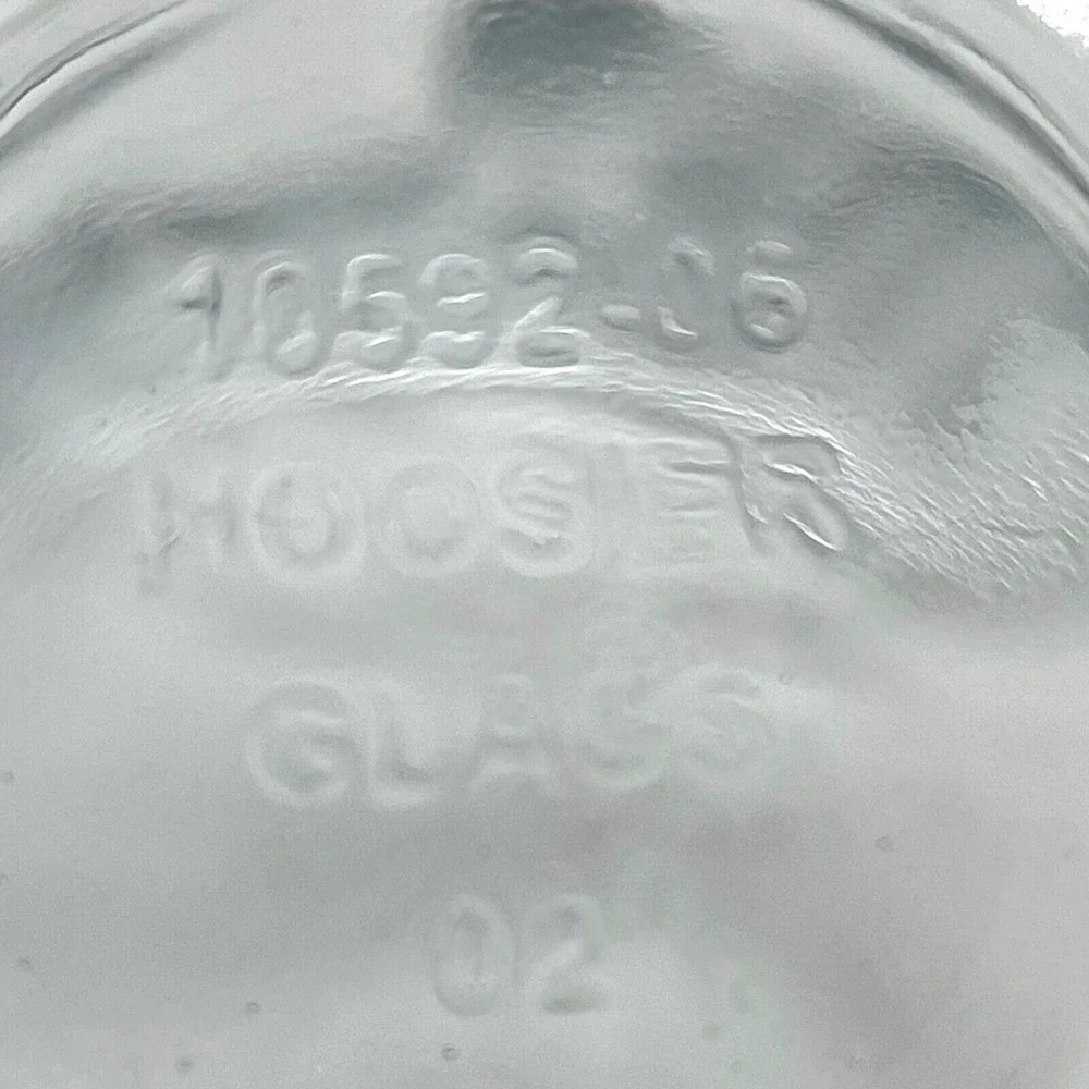 Hoosier Glass Bubble Glass Clear Vase 8.5 inches No Chips or Cracks Vintage